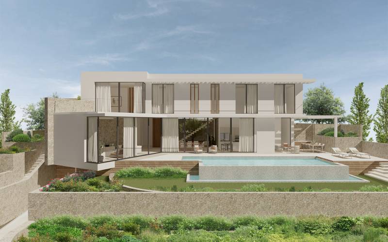Fantastic project in Cala Llamp with sea views for sale in Mallorca